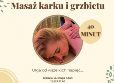 Potrzebujesz chwili relaksu i ulgi dla swojego kręgosłupa? Zapraszamy do Krakowskiej Jaskini Solnej na specjalistyczny masaż karku i grzbietu!